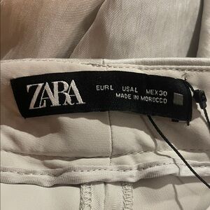Zara Off-White Trousers